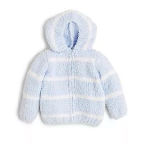 🩵Angel Dear🩵 EUC Baby boy blue/white Teddy bear coat. Size 6-12m.